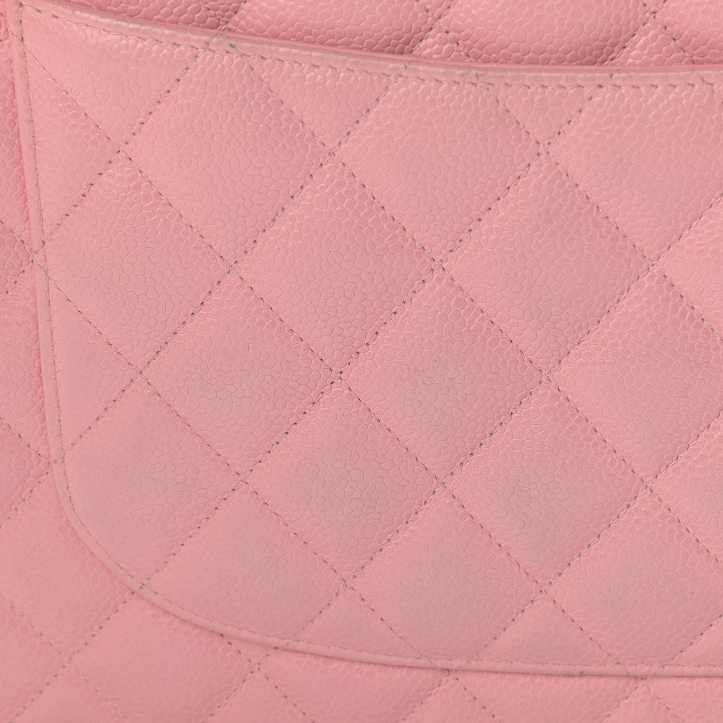 Caviar Quilted Jumbo Single Flap Pink