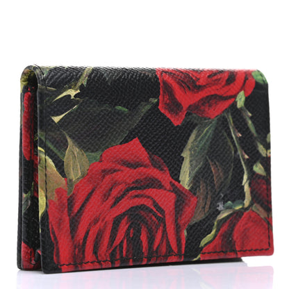 Dolce & Gabbana Dauphine Rose Print Flap Card Holder Multicolor 3 of 6