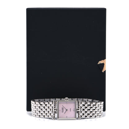 Van Cleef & Arpels Stainless Steel Diamond Pink Mother of Pearl 20mm Classique Quartz Watch 5 of 5