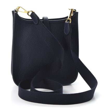 Hermes Taurillon Clemence Evelyne TPM Bleu Nuit 2 of 9