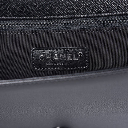 Chanel Caviar Quilted New Medium Boy Flap So Black 6 of 11