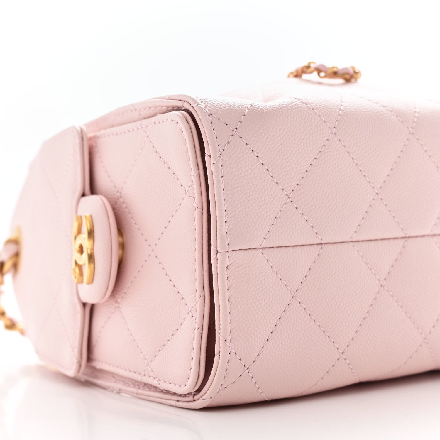 Chanel Caviar Quilted Mini Chanel 25 Handbag Light Pink 9 of 11