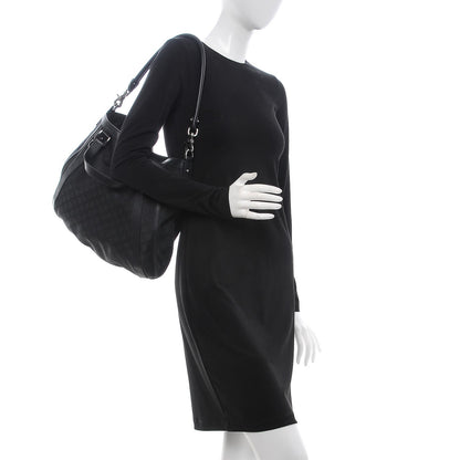 Gucci Nylon Monogram Medium Abbey Convertible Tote Black 2 of 7