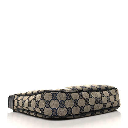 Gucci Monogram Web Small Pop Hobo Navy 4 of 12