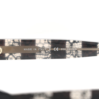 Chanel Acetate Lace Effect Sunglasses 5296 Black 6 of 8