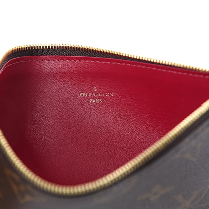 Louis Vuitton Monogram Felicie Chain Wallet Zippered Insert Fuchsia 5 of 5