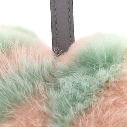 Fendi Mink Fur Vitello Dolce Pequin Flowerland Bag Charm Nausica Medea 4 of 4
