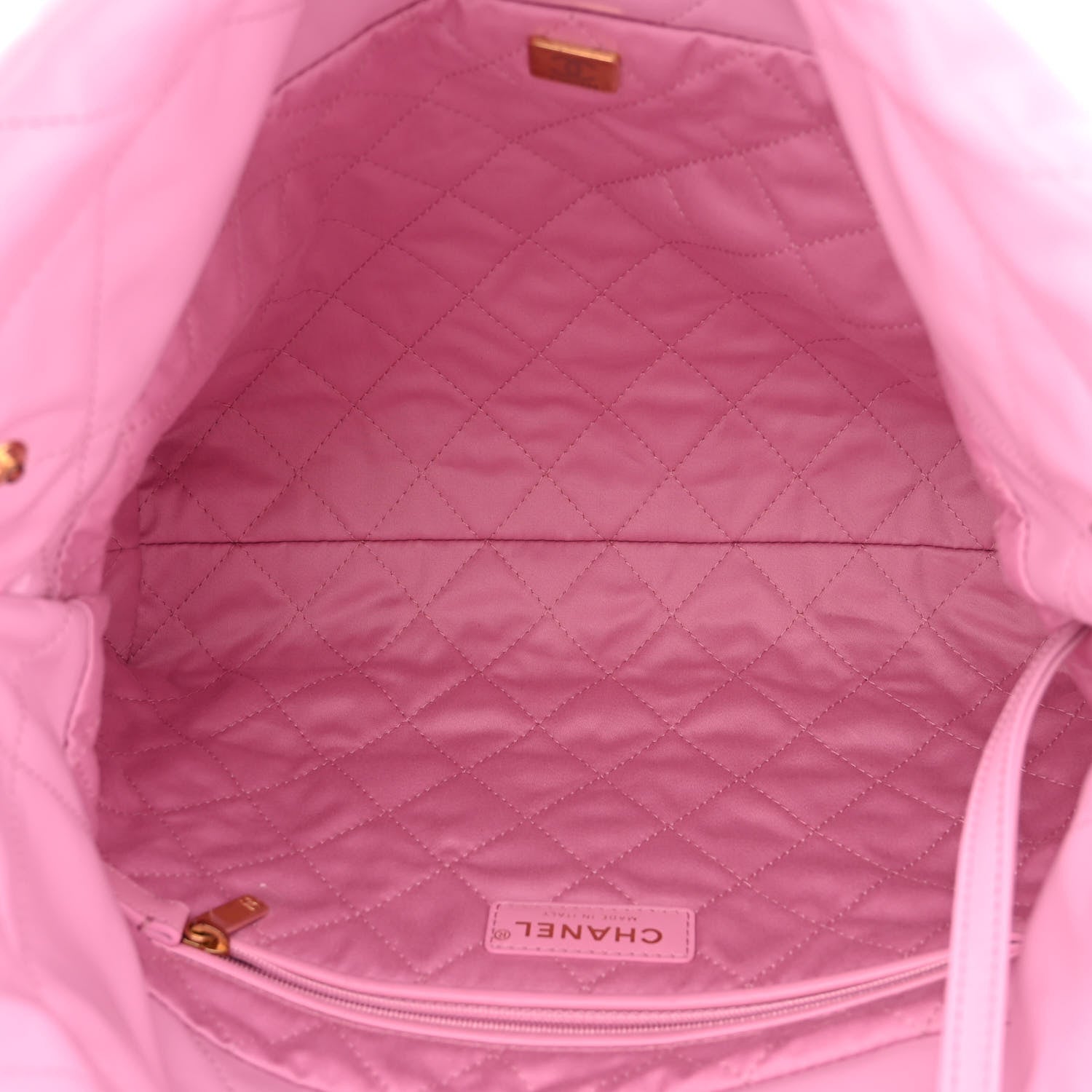 Chanel Shiny Calfskin Quilted Small Chanel 22 Pink 5 of 10