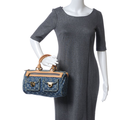 Louis Vuitton Monogram Denim Neo Speedy Blue 2 of 7