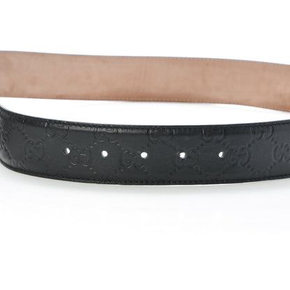 Gucci Guccissima Interlocking G Belt 90 36 Black 11 of 11