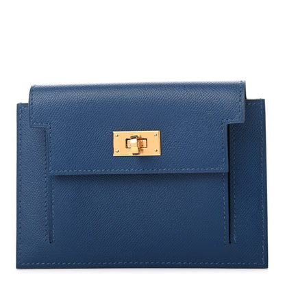 Hermes Epsom Kelly Pocket Compact Wallet Deep Bleu 1 of 6