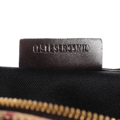 Burberry Haymarket Check Duffle Bag Dark Brown 8 of 8