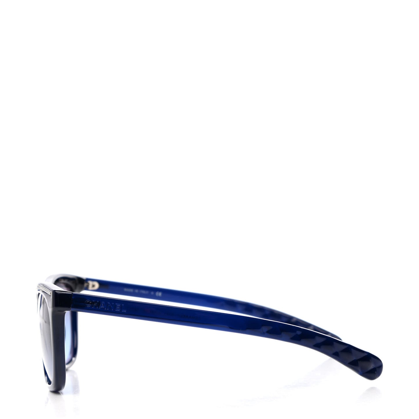 Cat Eye Chain Sunglasses 6041 Navy Blue