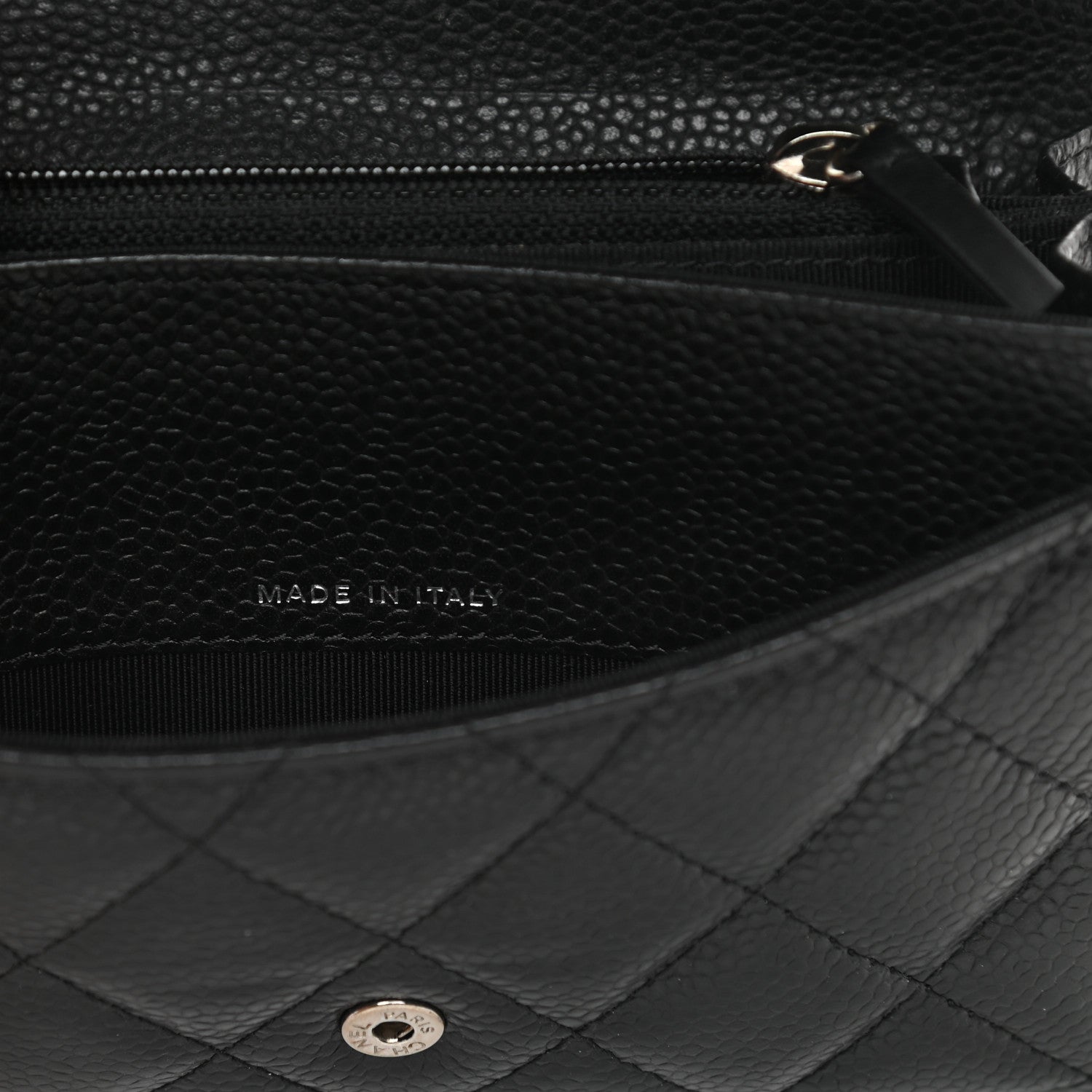 Chanel Caviar Quilted Small Flap Wallet Black 7 of 10