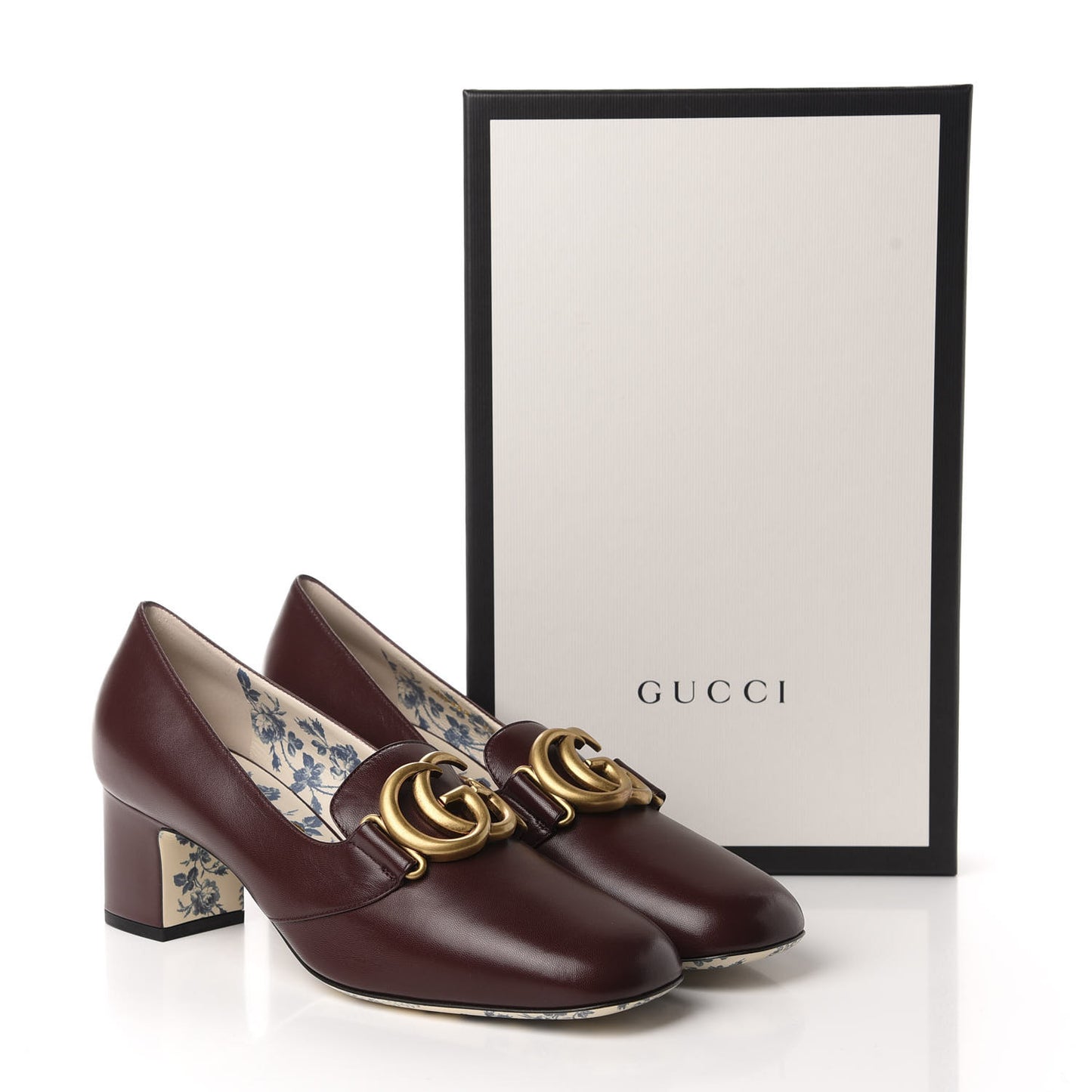 Malaga Kid GG Victoire 55mm Loafer Pumps 40 Vintage Bordeaux