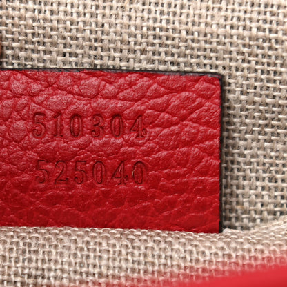 Gucci Dollar Calfskin Small Interlocking G Shoulder Bag Red 7 of 8