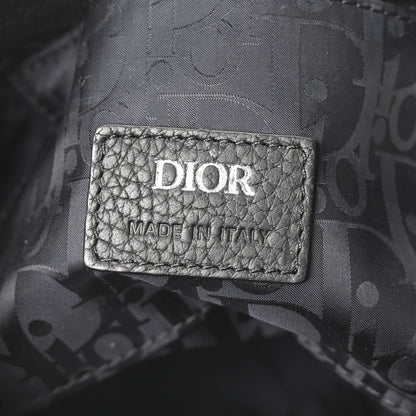 Christian Dior Grained Calfskin Mini Soft Saddle Bag Black 6 of 10