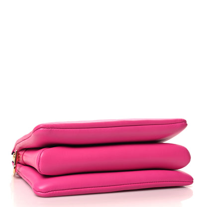 Louis Vuitton Lambskin Embossed Monogram Coussin PM Rose Bougainvillier Pink 4 of 12