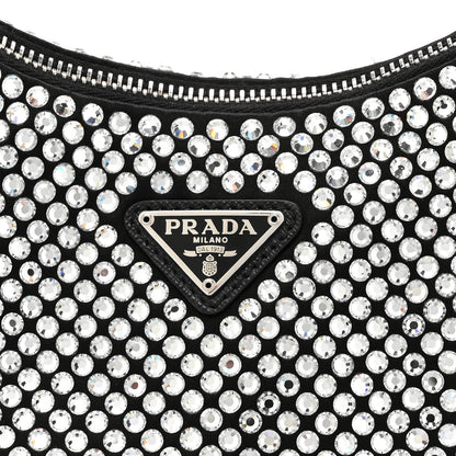 Prada Satin Crystal Re-Edition 2005 Shoulder Bag Cristal 7 of 10