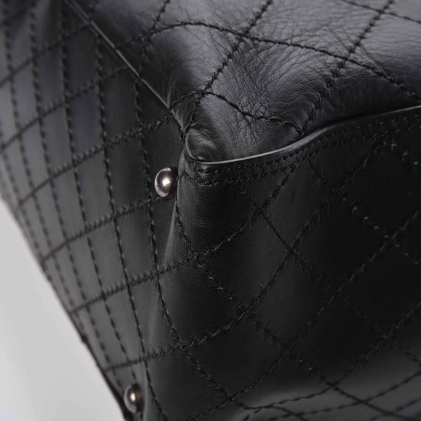 Calfskin CC Pocket Tote Black