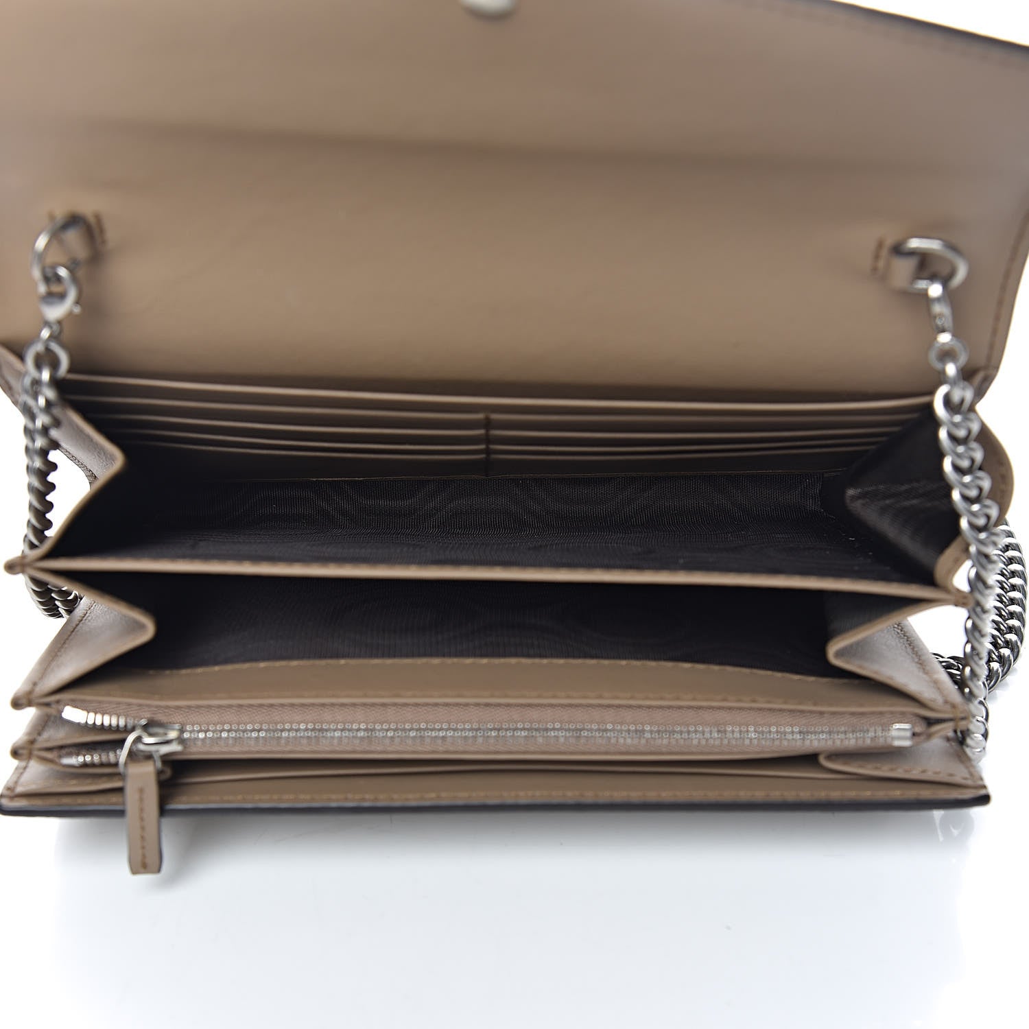 Gucci GG Supreme Monogram Mini Dionysus Chain Wallet Beige Taupe 5 of 9