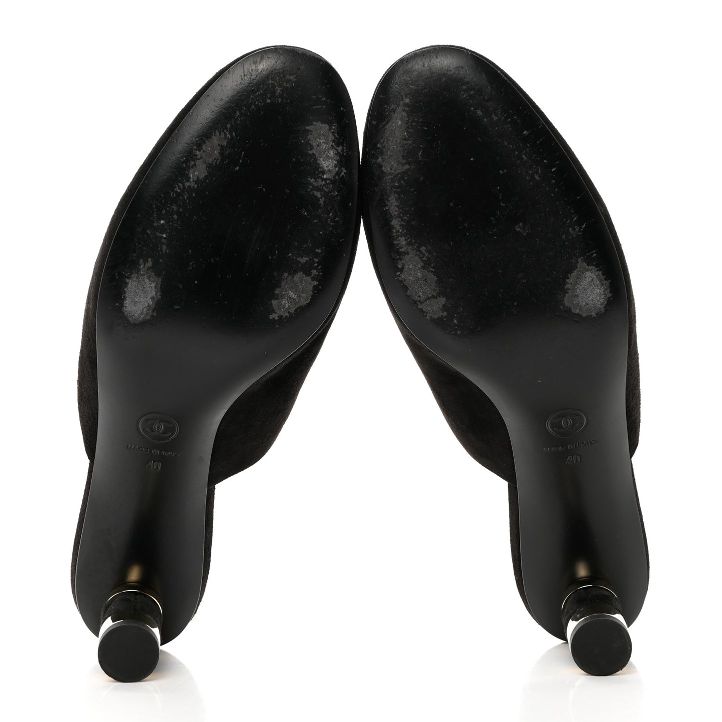 Kid Suede Logo Mules 40 Black