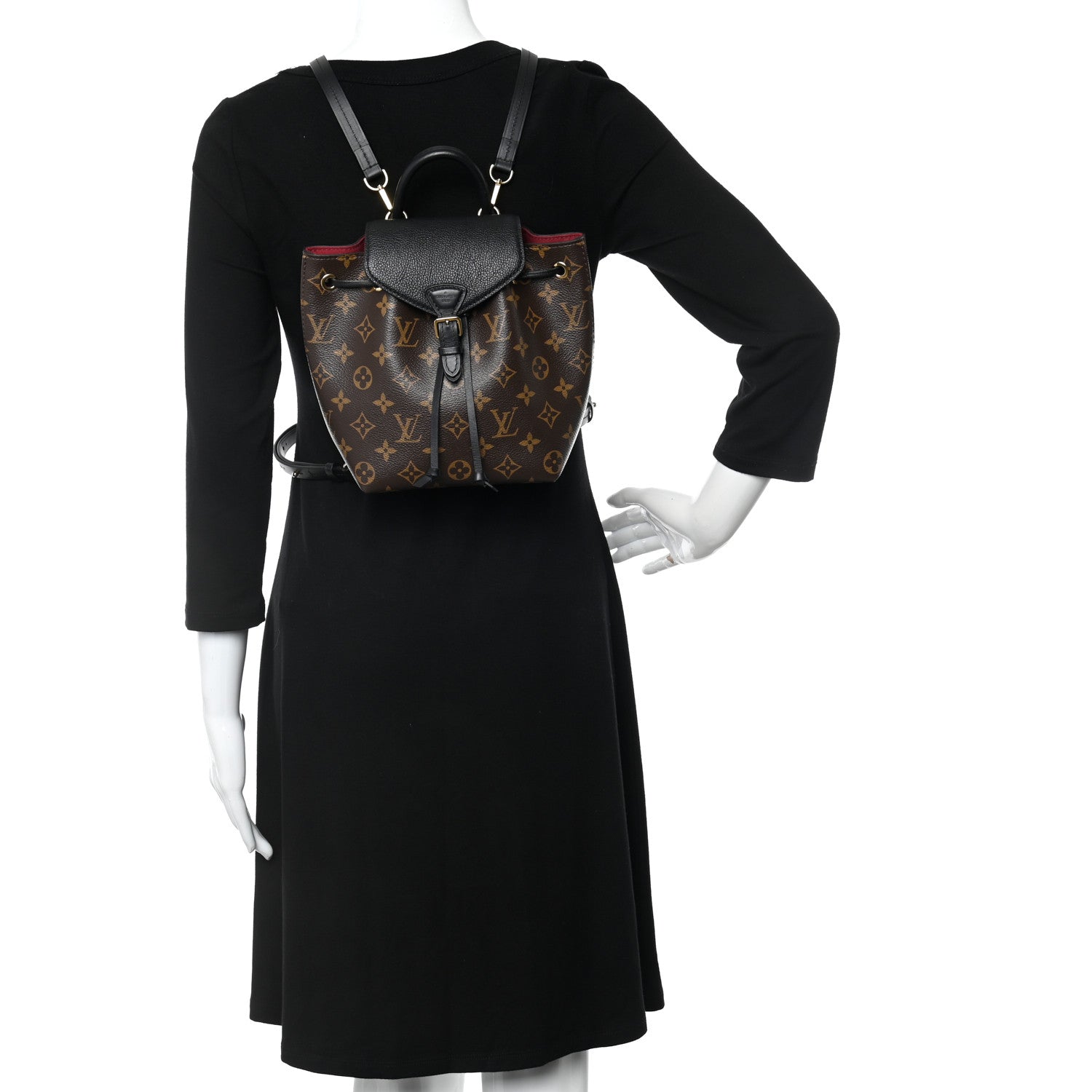 Louis Vuitton Monogram BB Montsouris NM Backpack Black 2 of 9