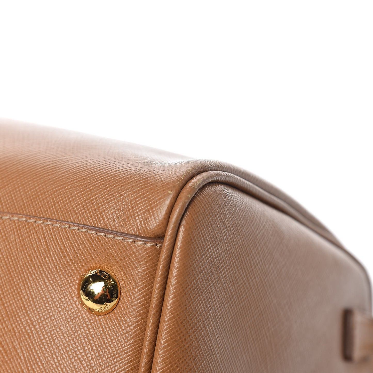 Saffiano Lux Bowler Caramel