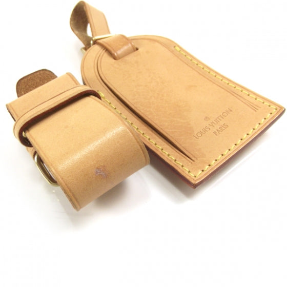 Vachetta Leather Luggage Tag & Loop