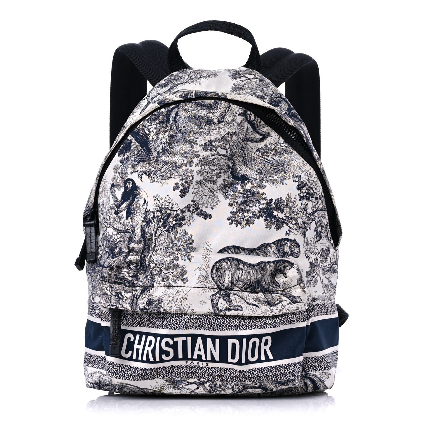 Nylon Technical Fabric Toile De Jouy Small Diortravel Backpack Blue