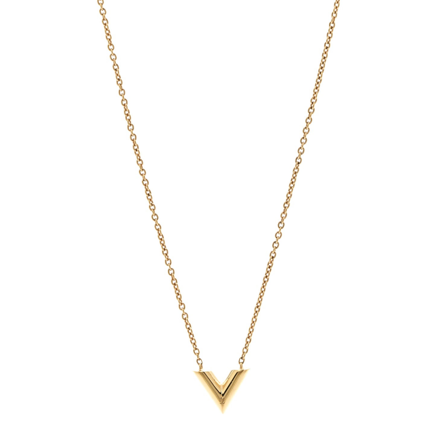 Essential V Necklace Gold