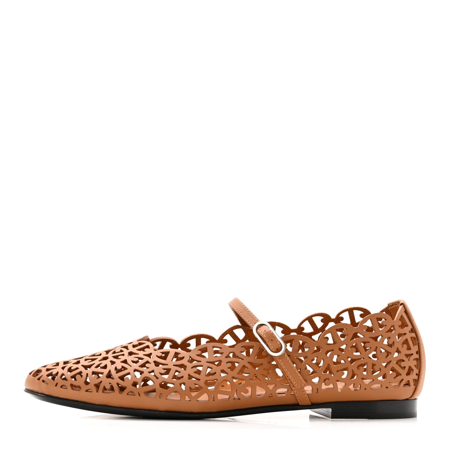 Calfskin Meli Ballet Flats 39 Naturel