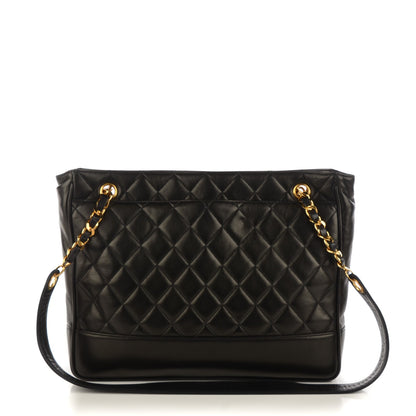 Chanel Quilted Lambskin Shopping Tote Black 1 of 8