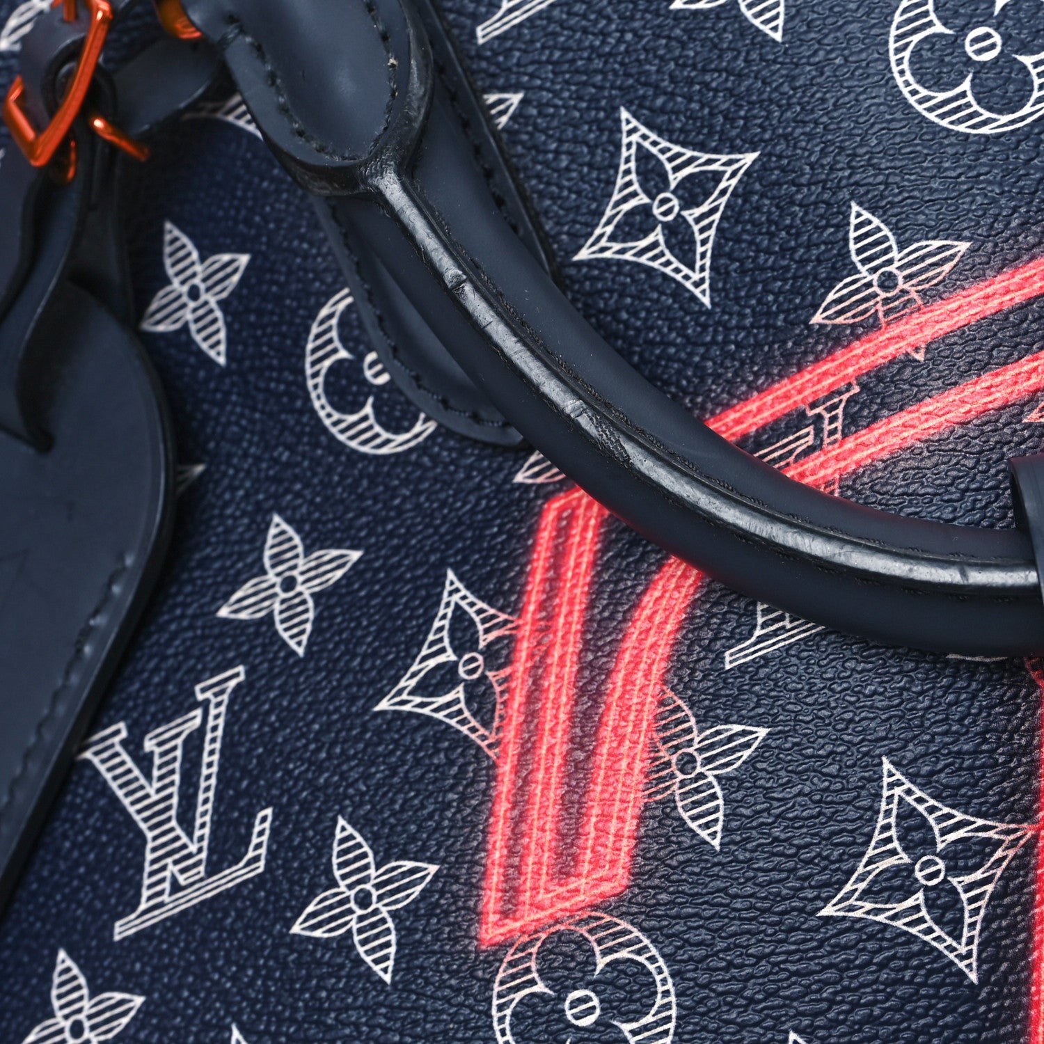 Louis Vuitton Monogram Upside Down Keepall Bandouliere 50 Ink 10 of 11