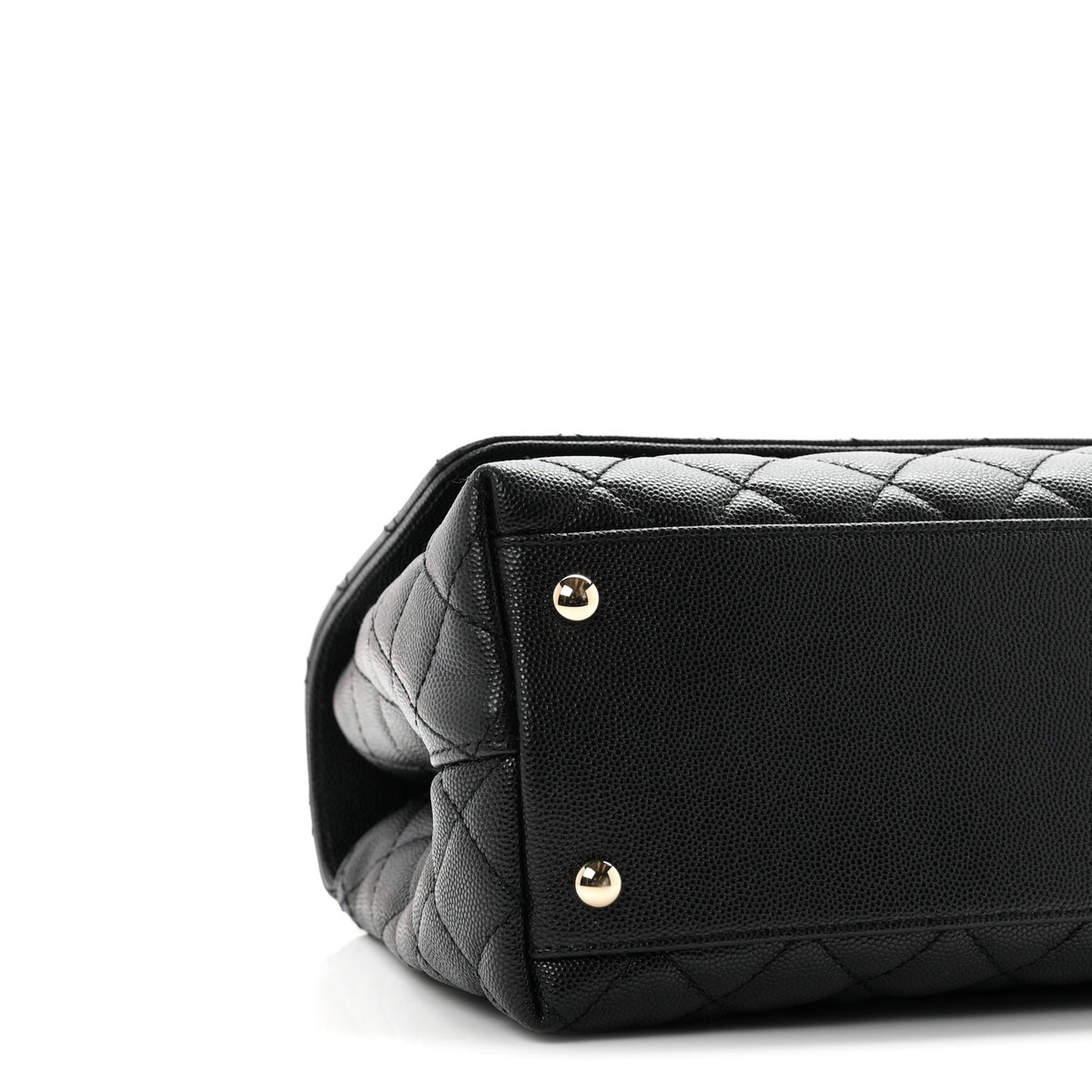 Chanel Caviar Quilted Small Coco Handle Flap Black 9 of 10