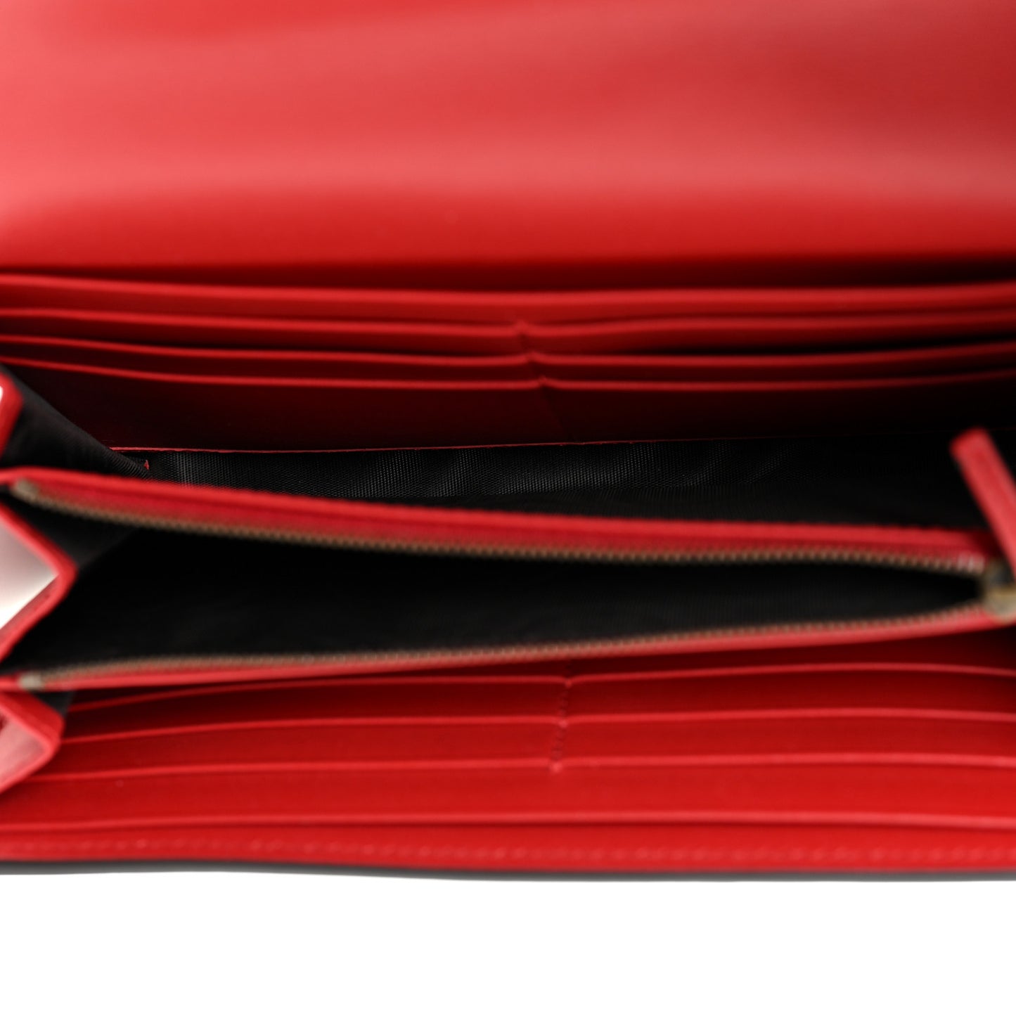 Calfskin Queen Margaret Flap Wallet Blue Agata Hibiscus Red Mystic White