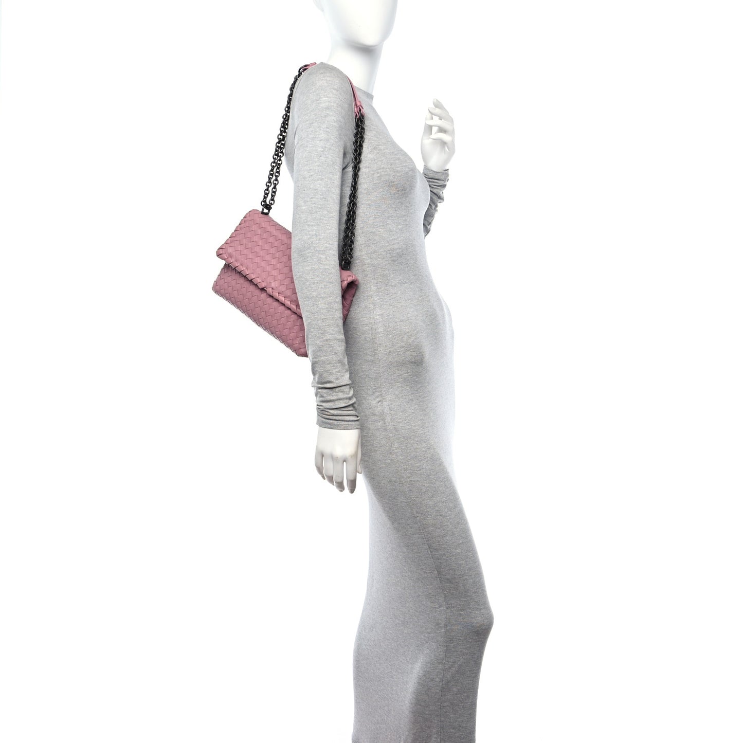 Nappa Intrecciato Small Olimpia Shoulder Bag Watteau