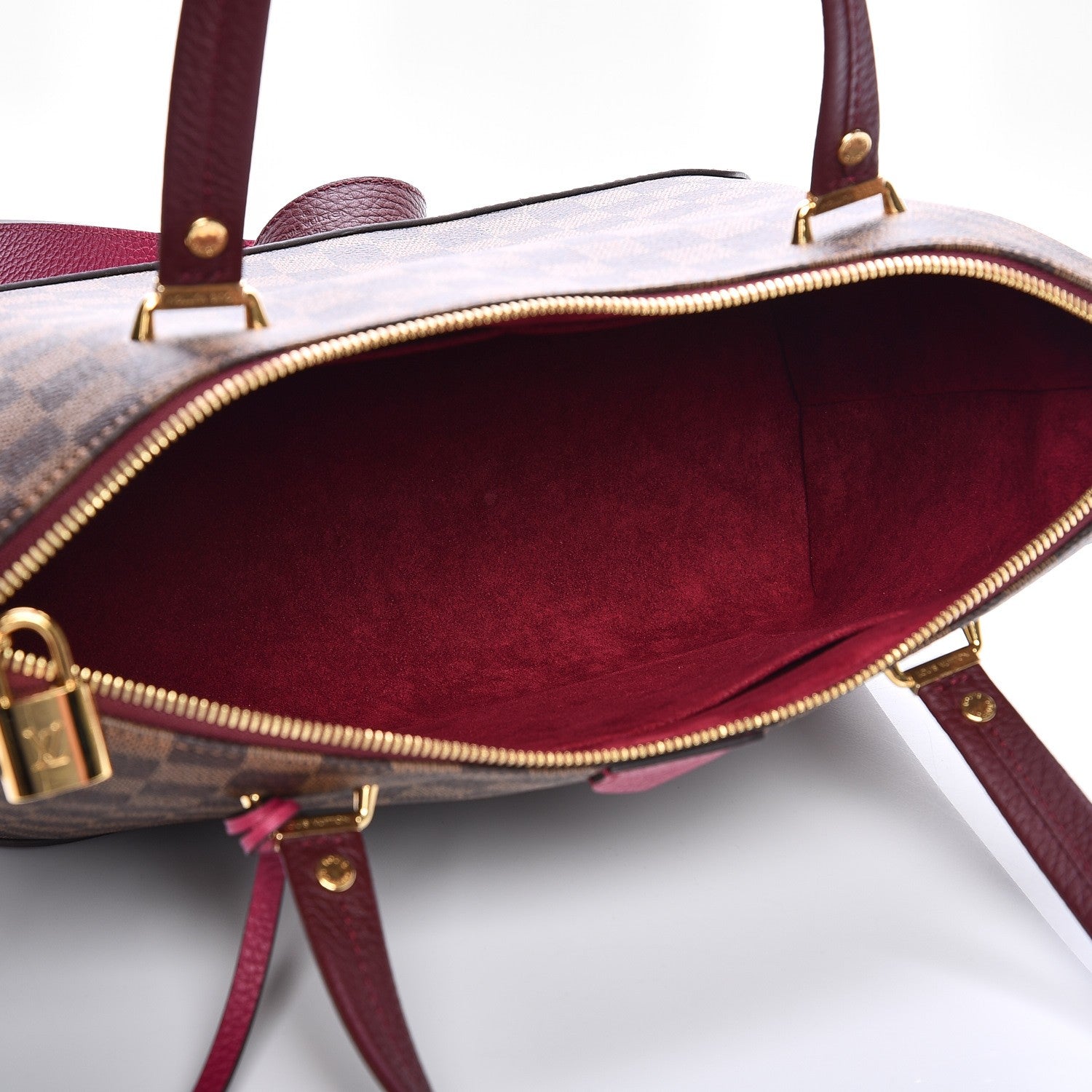 Louis Vuitton Damier Ebene Hyde Park Fuchsia 6 of 9