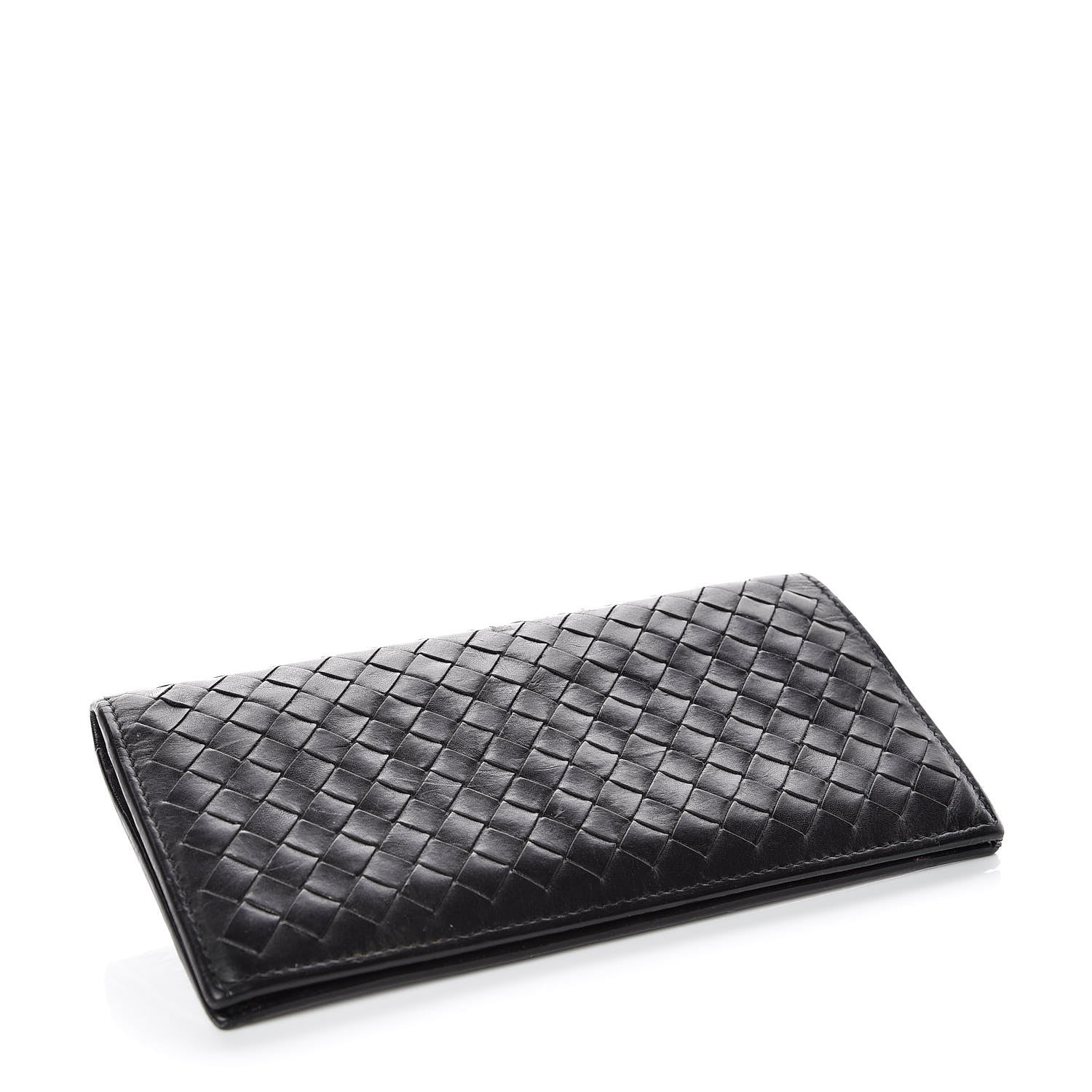 Bottega Veneta Nappa Intrecciato Flap Wallet Black 4 of 13