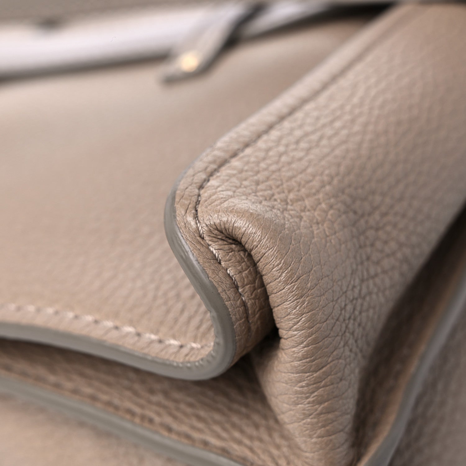 Chloe Grained Calfskin Medium Aby Day Shoulder Bag Motty Grey 9 of 11