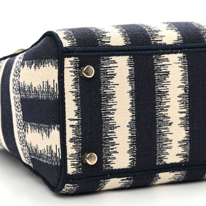 Christian Dior Canvas Medium D-Stripes Lady D-Lite Blue 5 of 11