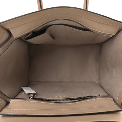 Celine Drummed Calfskin Mini Luggage Dune 6 of 10
