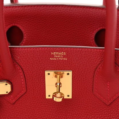 Hermes Togo Birkin 30 Rouge Casaque 6 of 19