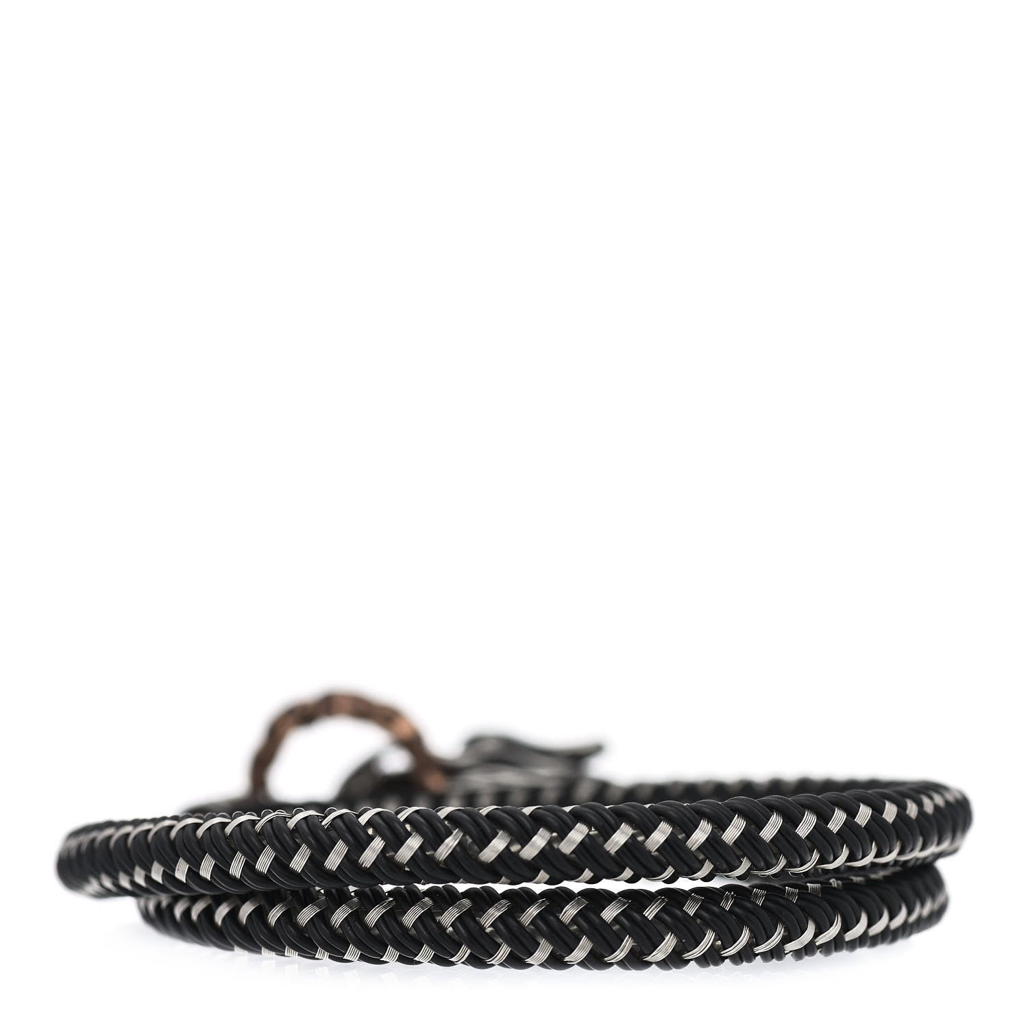 John Hardy Sterling Silver Bronze Naga Dragon Cord Bracelet 2 of 3