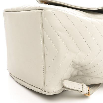 Saint Laurent Lambskin Matelasse Monogram Joe Backpack Cream 10 of 10