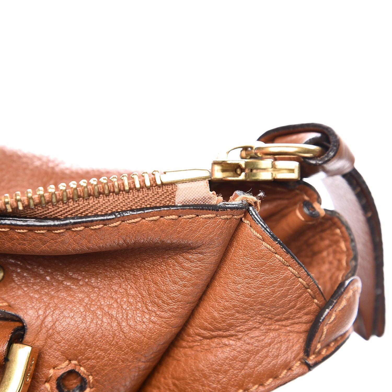 Chloe Calfskin Large Marcie Satchel Tan 16 of 25