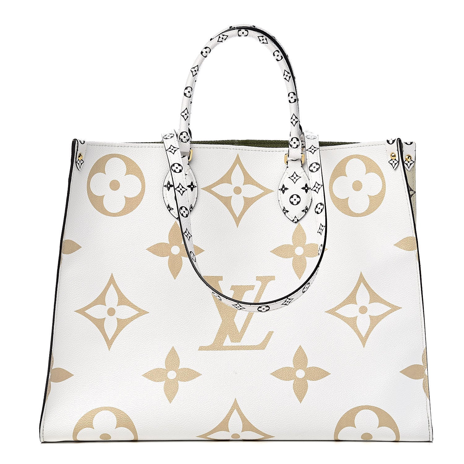 Louis Vuitton Monogram Giant Onthego GM Kaki Beige 1 of 16