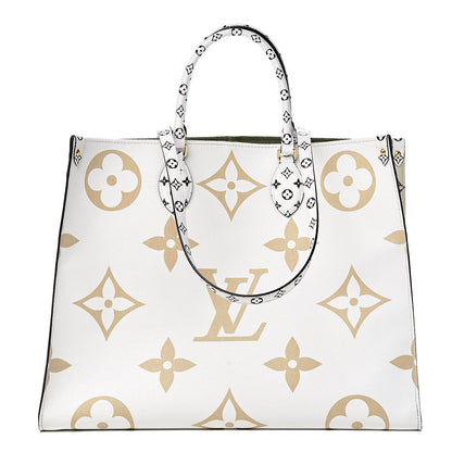 Louis Vuitton Monogram Giant Onthego GM Kaki Beige 1 of 16
