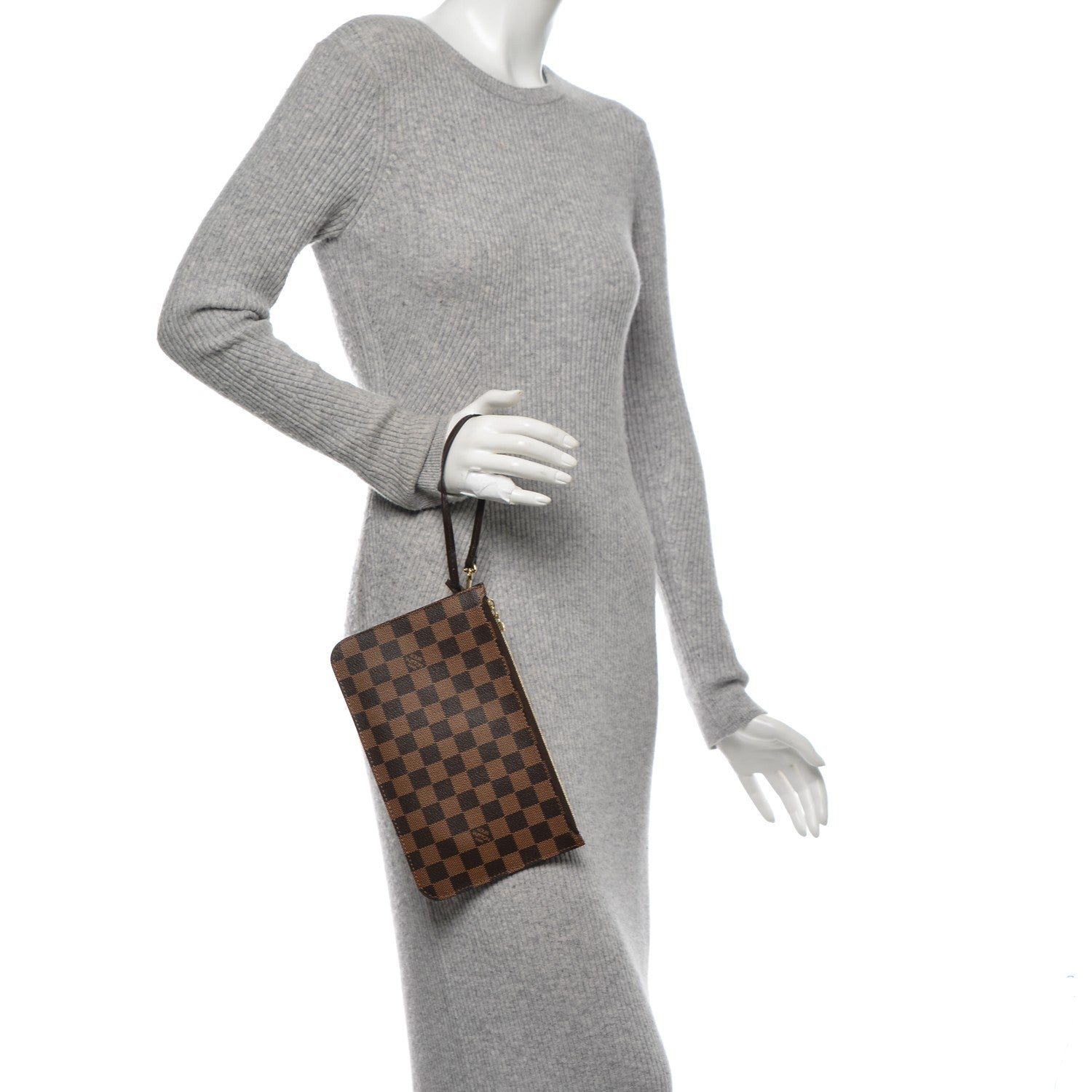 Louis Vuitton Damier Ebene Neverfull MM GM Pochette 2 of 7