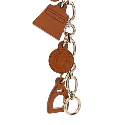 Hermes Barenia Breloque Olga Amulette Bag Charm Fauve 3 of 3